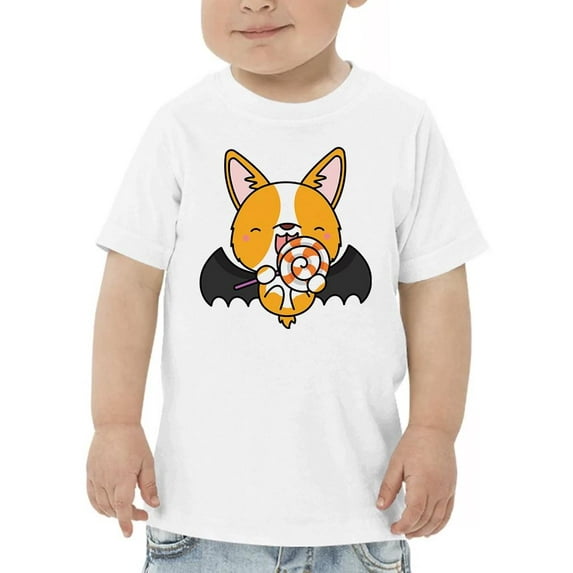 Halloween Corgi Vampire Costume T-Shirt Toddler -Image by Shutterstock, 4 Toddler
