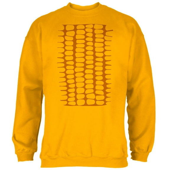 Halloween Corn on the Cob Costume Mens Sweatshirt Gold 2XL
