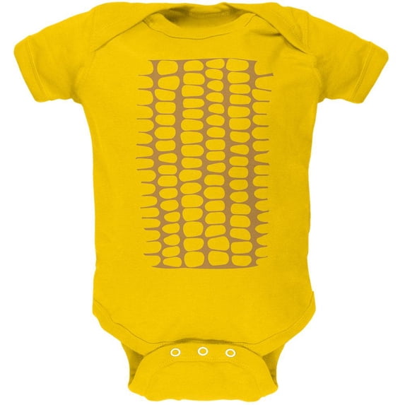 Halloween Corn on the Cob Costume Soft Baby One Piece Yellow 9-12 M
