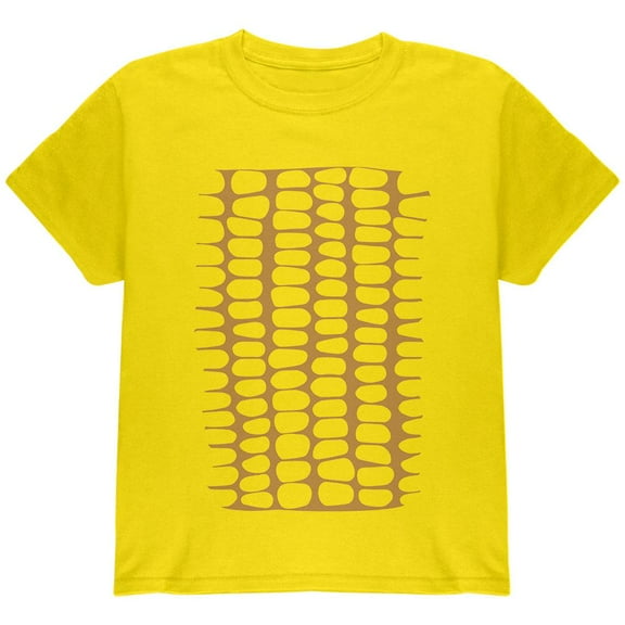 Halloween Corn on the Cob Costume Youth T Shirt Yellow YXL
