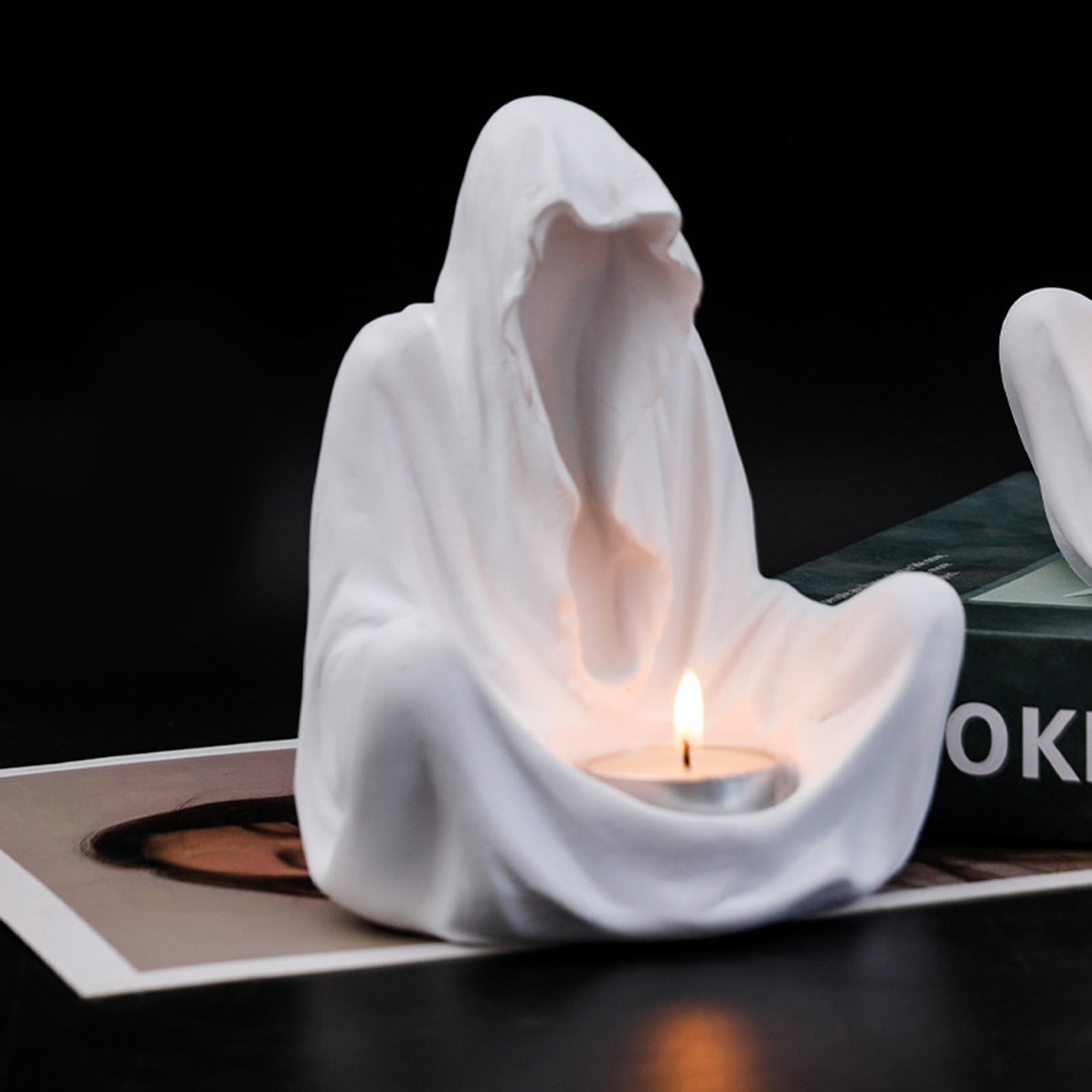Halloween Corner Decoration Halloween Sculpture Candle Holder Candle