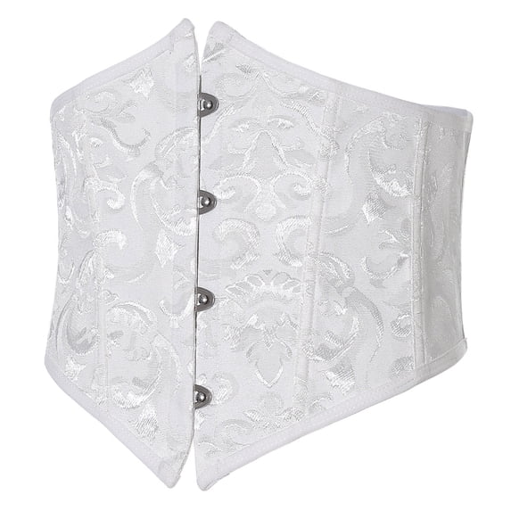 Halloween Corset Belt for Women Fishbone Wide Waist Corset Pirate Belt Bustier Top Waist Cincher Overbust
