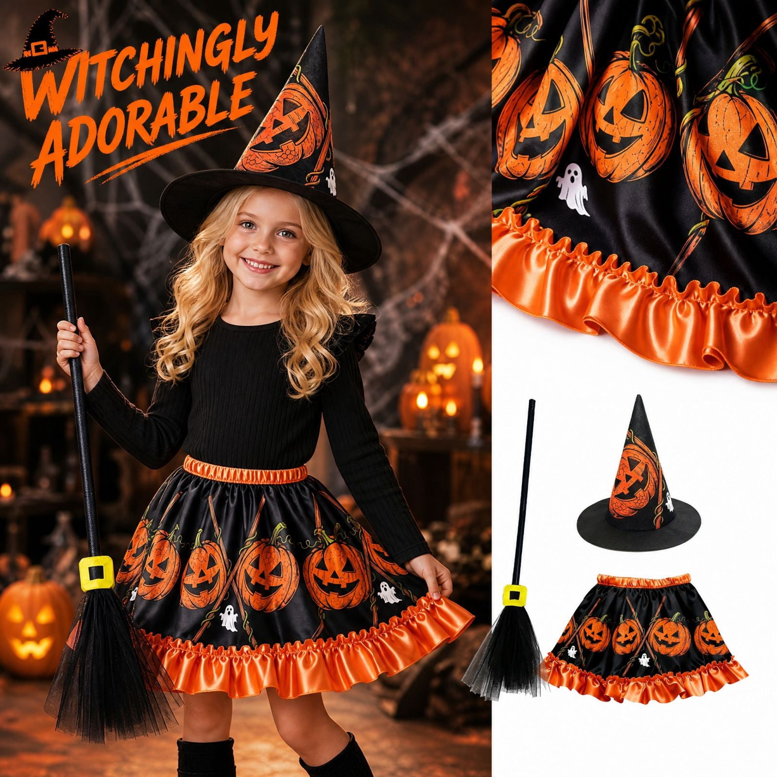 Fastacy Wizard Halloween Cos, Fantasy Wizard Dress Costume, Magic Academy Outfit with ...