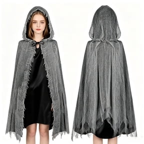 Halloween Cosplay Costume Exquisite Medieval Hooded Velvet Cape Cloak Outfit for Women Gir'ls Fancy Christmas Halloween Masquerade Birthday Gift Cosplay Party Roleplay Outfit Clothes Set