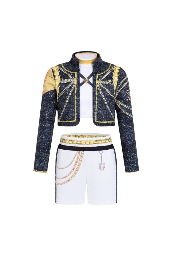 Halloween Cosplay Costume, Halloween Costumes for Women, Anime Theme Party Wear 3-Piece Costume Outfit