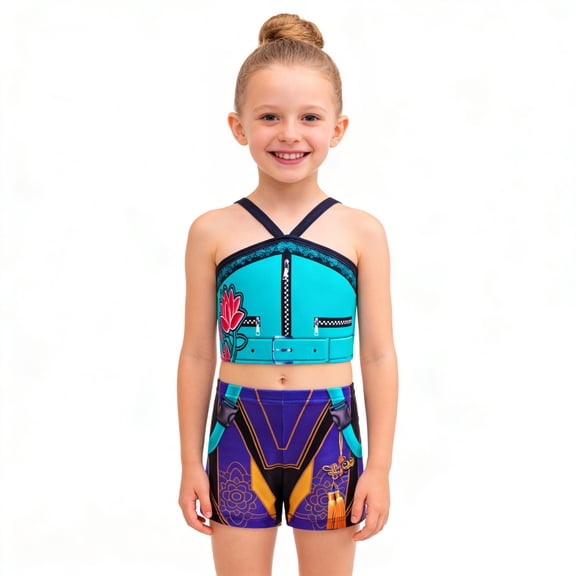 Halloween Cosplay Costume, Pop Singer Stage Performance Costume, Swimwear Costume Set, Pop Singer Cosplay Outfit for Parties & Events, for Music-Themed Events & Photos