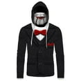 thumbnail image 1 of Halloween Cosplay Costumes 3D Billy Puppet Custom Bandana Mask Hoodie, 1 of 7