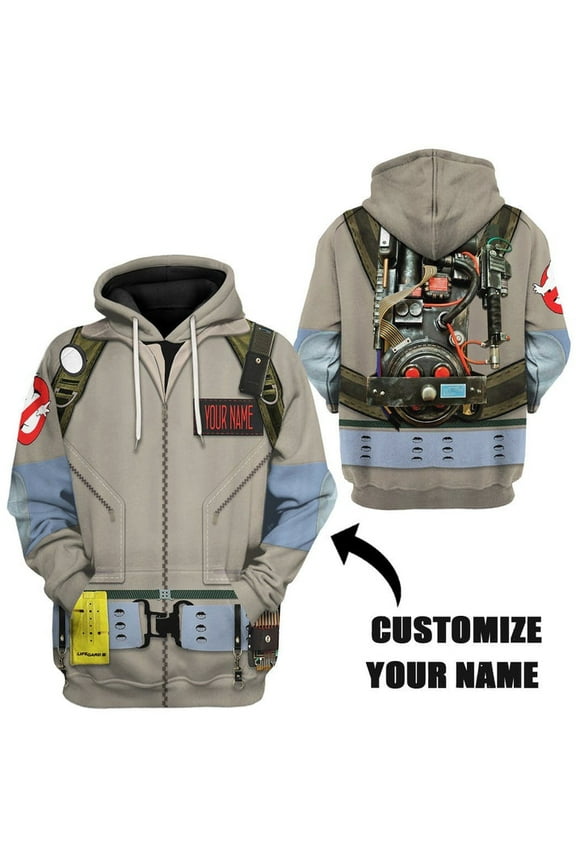 Halloween Cosplay Costumes Ghostbusters 1984 Cosplay Custom Name Tshirt Hoodie Apparel
