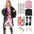 thumbnail image 1 of Halloween Cosplay Costumes Kamado Kids Anime Kimono Halloween Cloak, 1 of 6