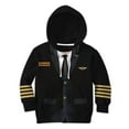 thumbnail image 1 of Halloween Cosplay Costumes Kid Cosplay Pilot Custom Name Hoodies Apparel, 1 of 3