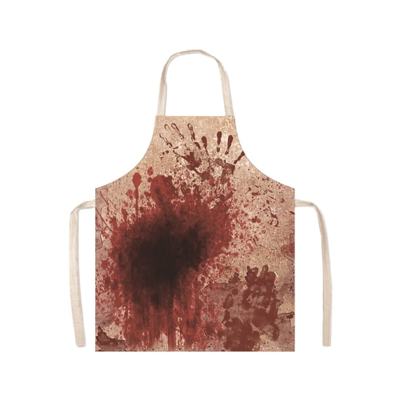 Halloween Horror Apron, Spooky Faux Blood Stained Work Aprons, Stain Resistant Halloween Costume Accessories