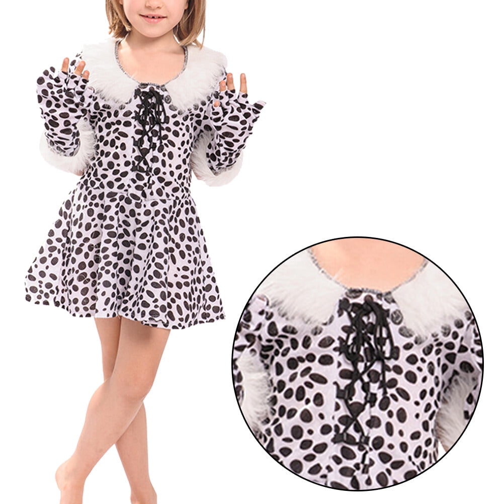 Halloween Cosplay Leopard Costume Kids Stage Performance Clothes Role