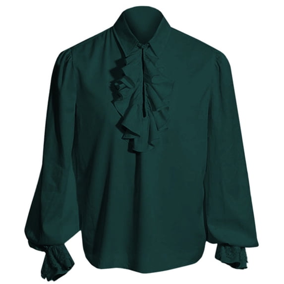 Halloween Cosplay Men Long Sleeve Flared Blouse