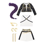Halloween Costume,2026 Pop Singer Costume Anime Game Cosplay Stage Outfit Set，for Themed Parties Anime Conventions Birthday Gifts - Style 18 - 150（11-12 Years）