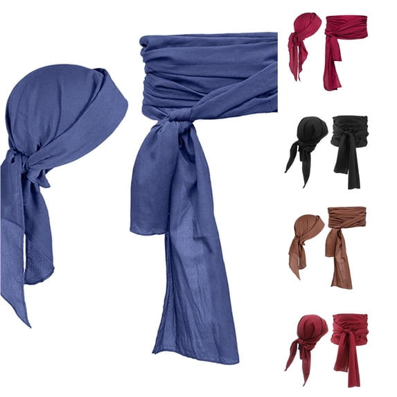 Halloween Accessories Pirate Bandana and Belt Set Renaissance Faire Theme Party Dress Up Props