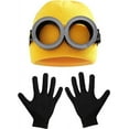 thumbnail image 1 of Halloween Costume Accessories for Adult and Kids - Goggles Glasses/Yellow Hat/Gloves for Men Women Cosplay Party Set, 1 of 6
