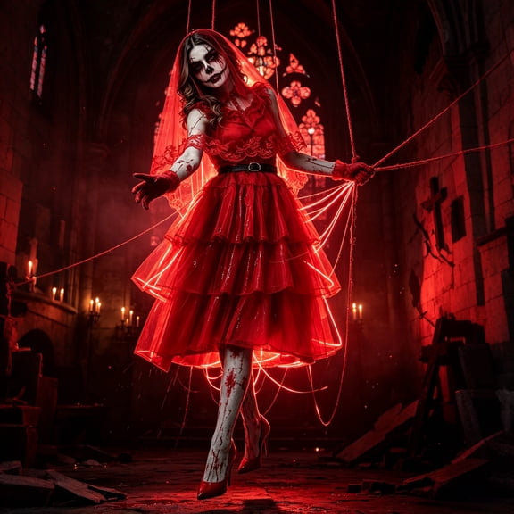 Halloween Costume, Blood Dress Costume, Gothic Bride, Zombie Bride Costume Halloween Blood Dress Gothic Bride Cosplay Dress for Party Dress Up Halloween Celebration Cosplay Contest and Festive Photos