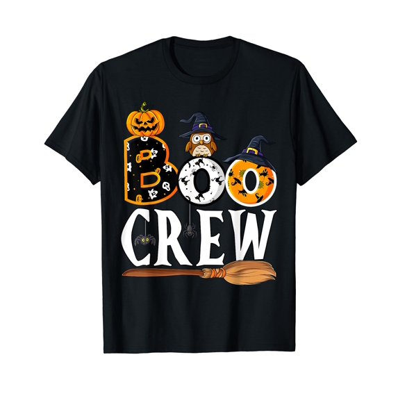 Halloween Costume Boo Crew Funny Men T-Shirt