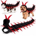 thumbnail image 1 of Halloween Costume Cat Centipede Costume, Funny Centipede‑Design Pet Cloak, Adjustable Straps, Halloween Dress‑Up for Small Medium Large Pets, Eye‑Catching Party Cosplay,Red, 1 of 8