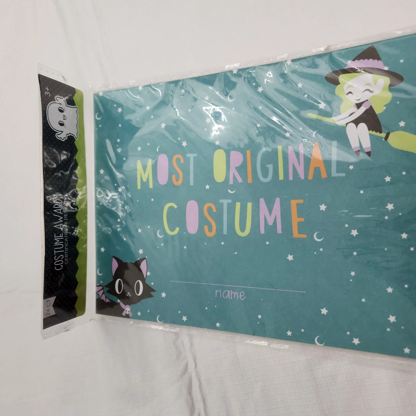 Halloween Costume Contest Awards Certificate 24 Pack Six Designs