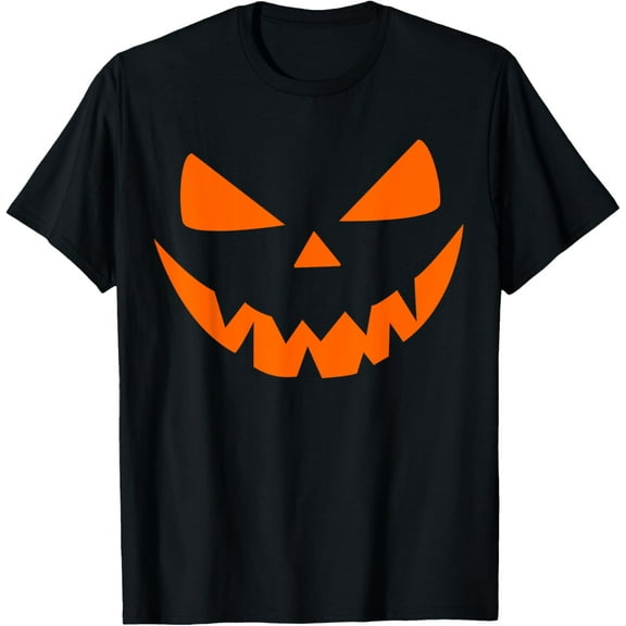 Halloween Costume Jack O' Lantern Pumpkin Face Women Men T-Shirt
