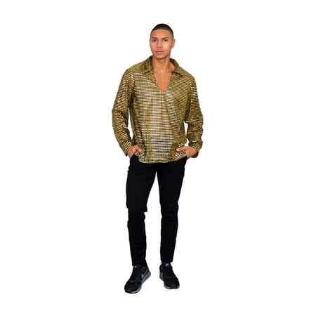 Halloween Costume Mens Disco Shirt (Adult XXL)