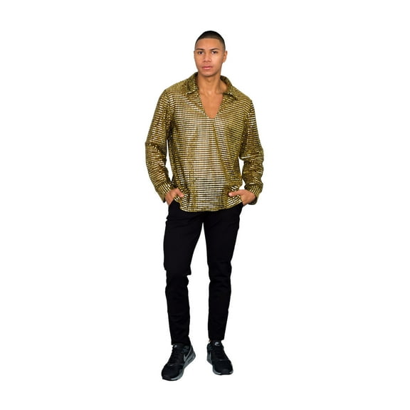 Halloween Costume Mens Disco Shirt (Adult XXL)