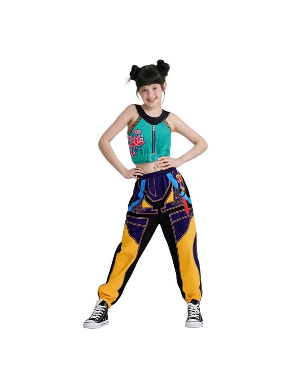 Halloween Costume Pop Star Stage Outfit Pop Idol Printed Jacket