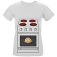 thumbnail image 1 of Halloween Costume Pregnant Bun in the Oven Womens Organic T Shirt White MD, 1 of 1