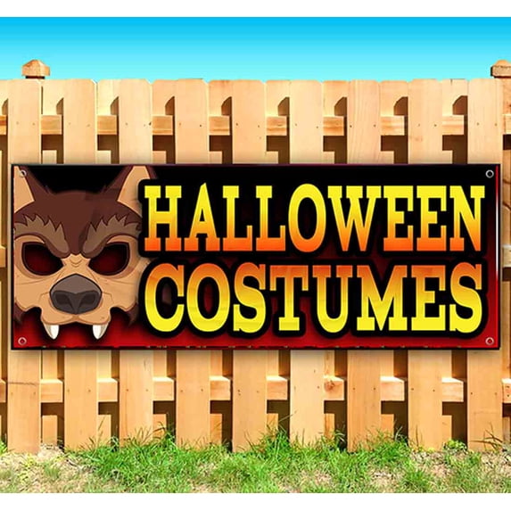 Halloween Costumes 13 oz Vinyl Banner With Metal Grommets