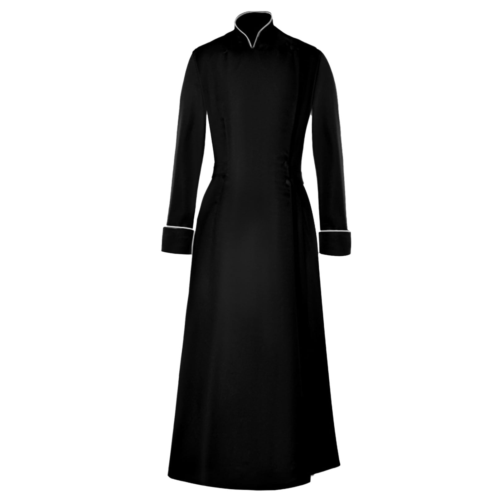 Halloween Costumes 2024 Men'S Pastor Church Priest Role Play Solid