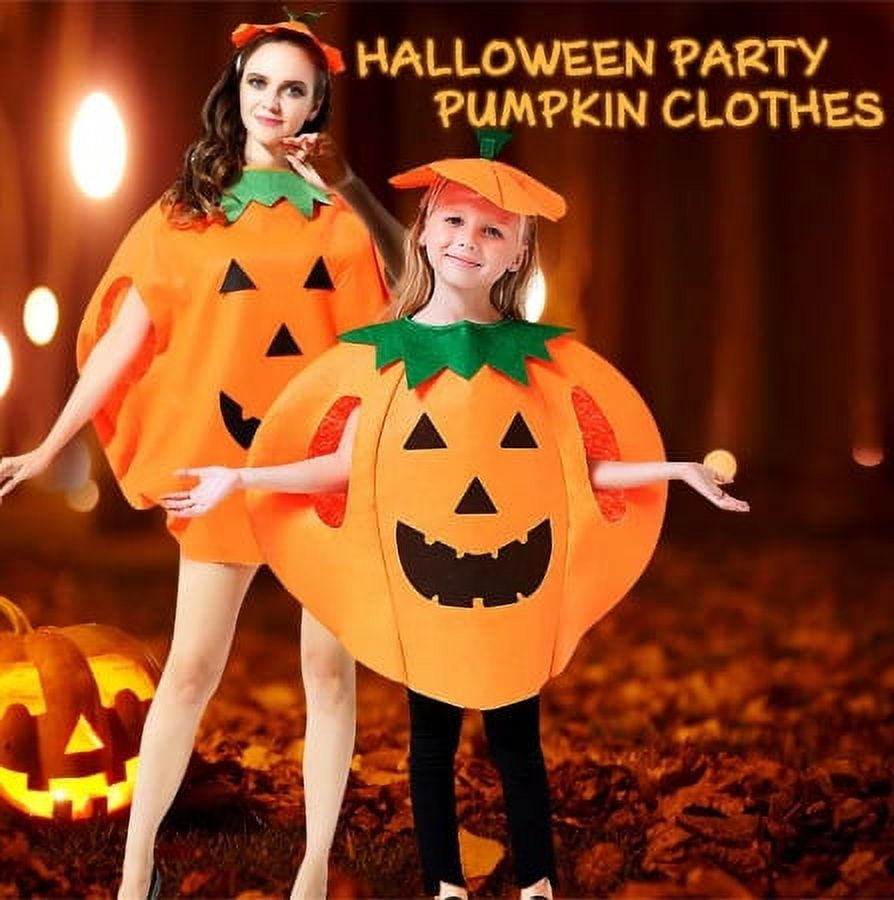 Halloween Costumes Adult Children Pumpkin Costume Clothes With Hat