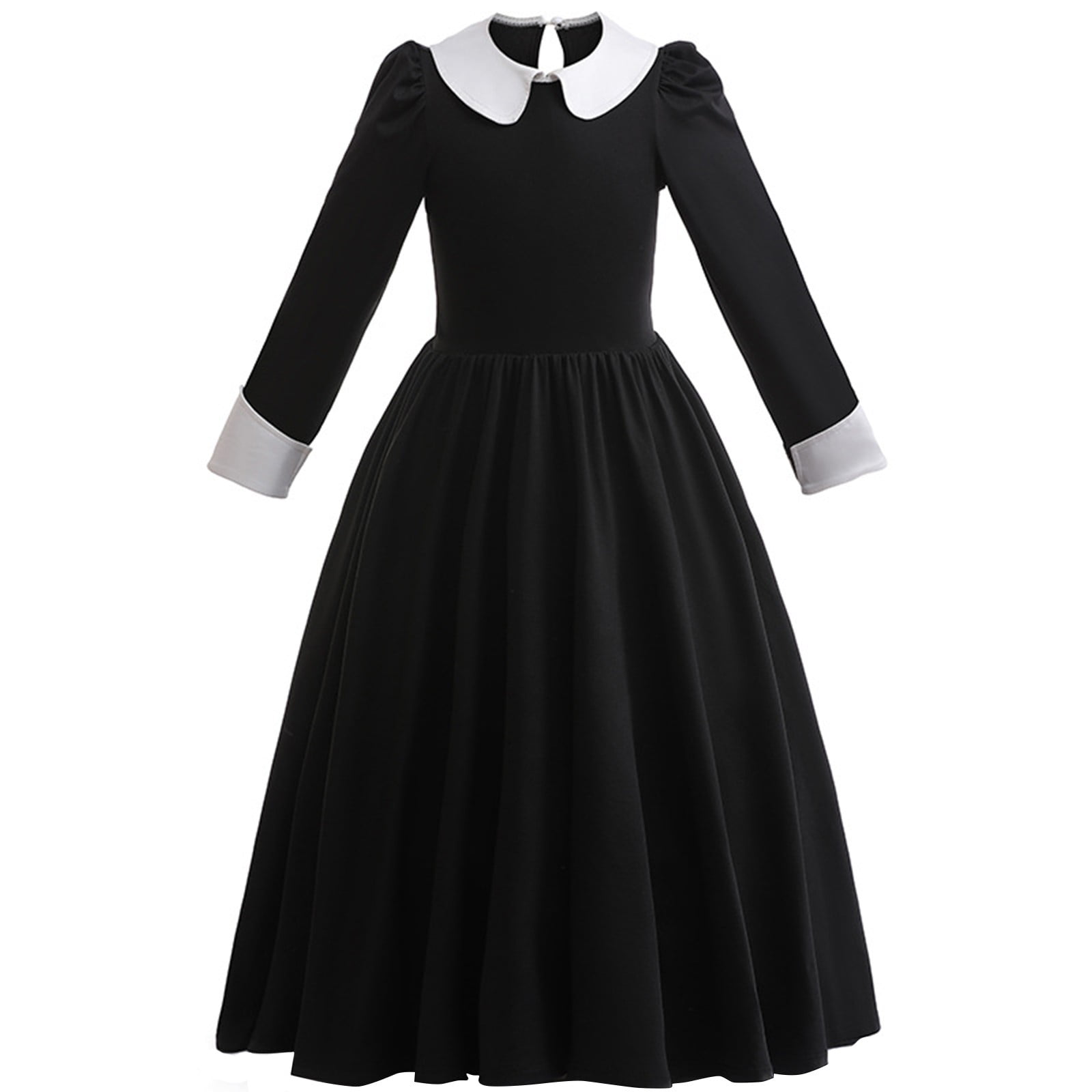 Halloween Costumes Halloween Cosplay, Children Wednesday Addams Dress