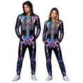 thumbnail image 1 of Halloween Costumes for Couples, Halloween Costumes, Skeleton Costume, Adult Men & Women Skeleton Halloween Costume Unisex Skeleton Jumpsuit Pajamas Onesie Cozy One Piece Cosplay Party 2026, 1 of 5