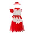 thumbnail image 1 of Halloween Costumes Dresses Hat Headband Sash 4 Piece Outfit Sets #10 Red Size M, 1 of 4
