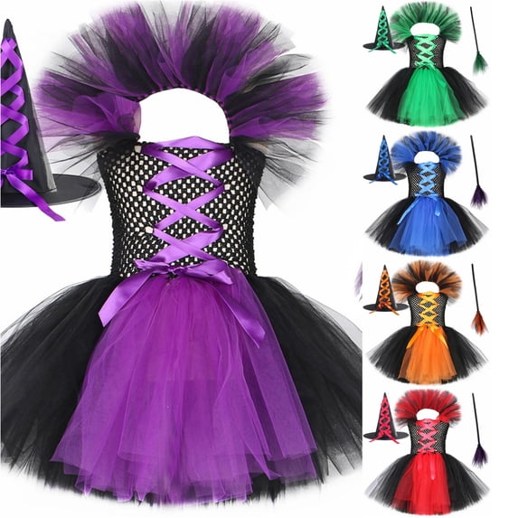 Halloween Costumes For Girls Sleeveless With Comfortable And Easy Ensemble Cute Costumes For Girls 1-12 Years