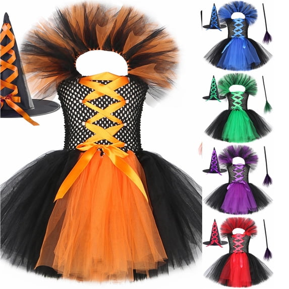 Halloween Costumes For Girls Sleeveless With Comfortable And Easy Ensemble Cute Costumes For Girls 1-12 Years