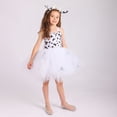 thumbnail image 1 of Halloween Costumes for Girls Giraffe Tutu Dress Set Halter Sleeveless Animal Print Tutu Dress with Matching Headband 2 Piece Kids Fancy Outfits Layered Party Dress for Cosplay Themed Party, 1 of 8