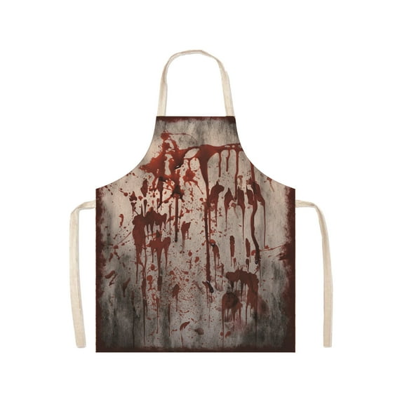 Halloween Costumes, Halloween Bloody Apron Horror, Halloween Bloody Butcher Apron, Horror Bloody Handprint BBQ Apron Horror House Apron