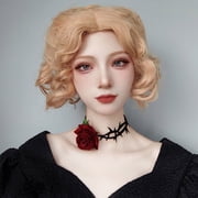 Halloween Costumes Jewelry for Women - Steampunk Black Lace Choker Necklace Jewelry Accessories, Vampire Choker Necklace Costume