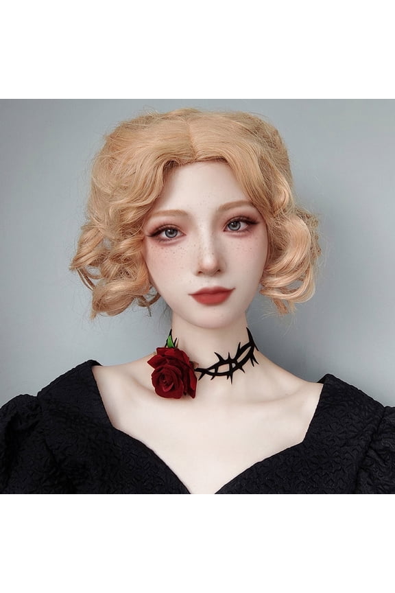 Halloween Costumes Jewelry for Women - Steampunk Black Lace Choker Necklace Jewelry Accessories, Vampire Choker Necklace Costume