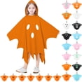 thumbnail image 1 of Halloween Kids Unisex Ghost Hooded Cloak Halloween Party Outfit Boys 4-12 Years, 1 of 6