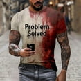 Halloween Costumes Men'S Casual Fashion Halloween Printed Short Sleeve