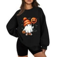 Halloween Costumes Woman 2024 Cute Ghost Graphic Pullover Sweaters Long