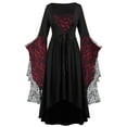 Halloween Costumes Woman 2024 Lace Plus Size Renaissance Dress