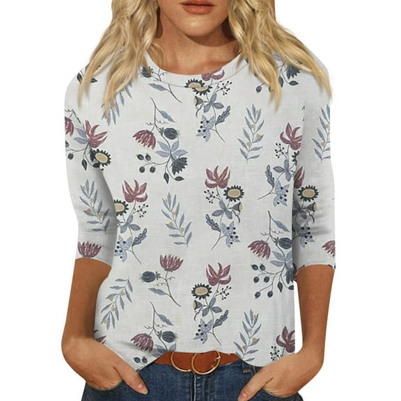 Halloween Costumes Woman Plus Size Spring 3/4 Sleeve T Shirts Ladie'S Vintage Working