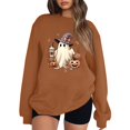 Halloween Costumes for Women Cute Ghost Graphic Pullover Sweaters Long