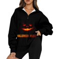 Halloween Costumes for Women Pumpkin Bats Print Y2K Oversized Pullover