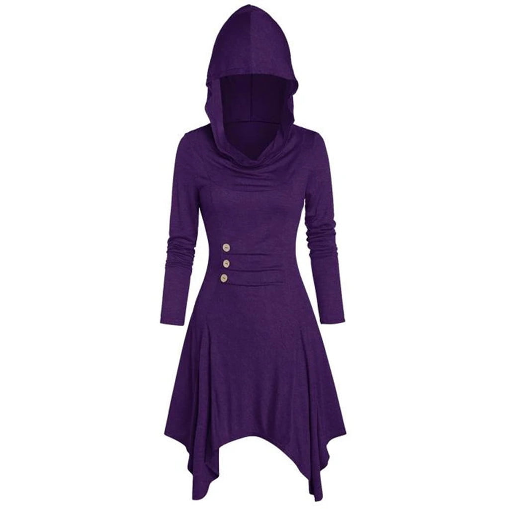 Gothic Hooded Dress Women's Costume