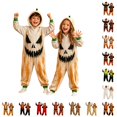 thumbnail image 1 of Halloween for Boys Girls Zipper Long Sleeve Romper Hooded Jumpsuit Cosplay Outfits, 1 of 7
